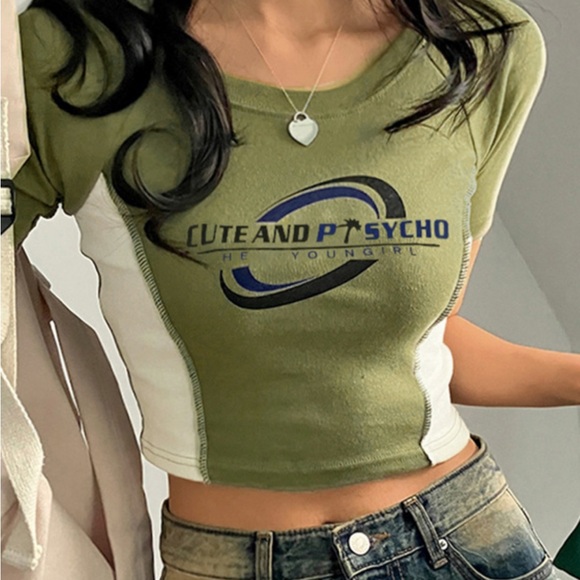 Contrasting Raglan Short Sleeve Tee - Picture 1 of 4